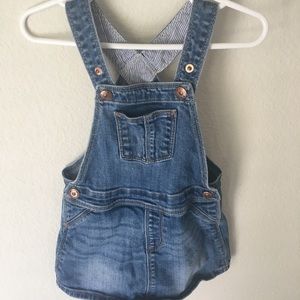Denim shirt overalls